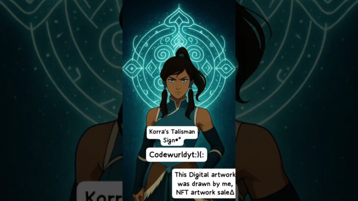 I drew this NFT artwork of Avatar Korra Reconvergenment