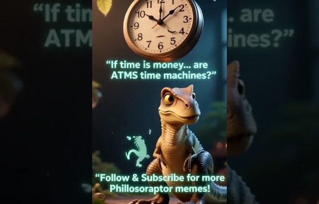 If time is Money…Are ATMs Time Machines? #nft #crypto #raptor #memes
