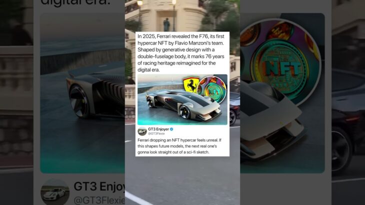 In 2025, Ferrari revealed the F76, its first hypercar NFT by Flavio Manzoni’s team
