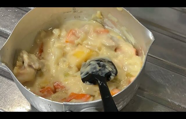 現糖尿病が作るシチューかけオムライス料理配信 Japanese traditional style  food cooking live stew egg rice