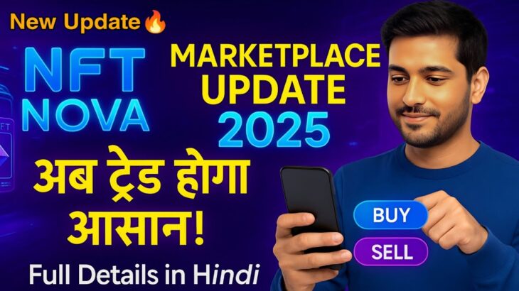 NFT Nova का नया Marketplace Update 🔥 | कैसे करेगा NFT ट्रेड आसान? | NFT News 2025 in Hindi