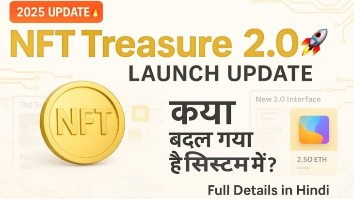 NFT Treasure 2.0 Launch 🔥 | नया सिस्टम कितना एडवांस है? | NFT Marketplace Update 2025 in Hindi
