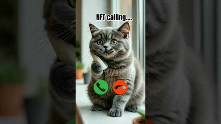 NFT calling #ringtone #cat #trending #cutecat #youtubeshorts #viralshort #calling #kitten