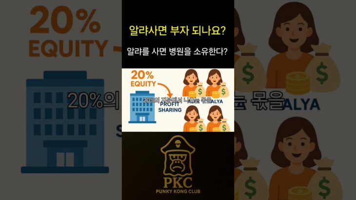 알랴 사면 부자 되나요?ㅣNFT하나로 병원을 소유할 수 있다고? #rwa #비트코인 #도지전망