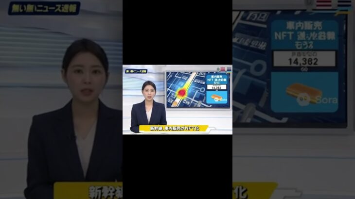 【速報】新幹線、車内販売がNFT化【AI】