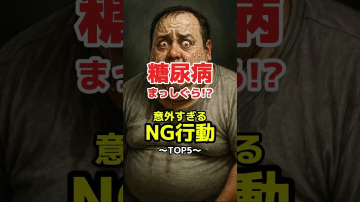 糖尿病まっしぐら!?意外すぎるNG行動TOP5 #糖尿病 #血糖値 #血糖値スパイク #血糖値コントロール #危険 #雑学