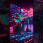🎶 Neon Robot Musician NFT Video Futuristic Digital Collectible 🎵🤖