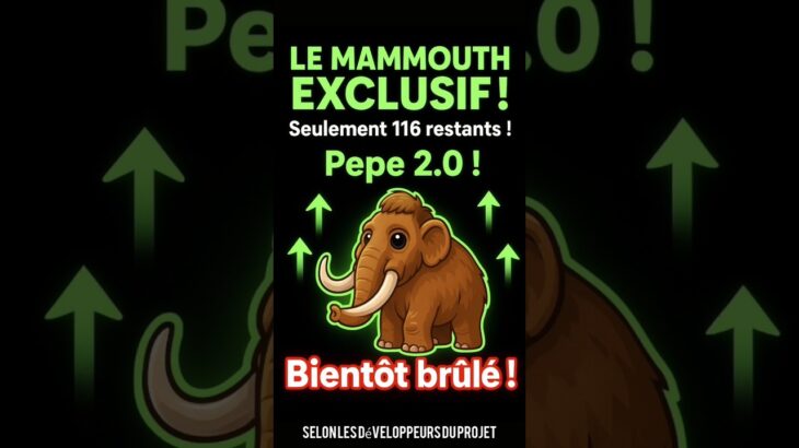Plush Mammouth : Le Prochain PEPE!
