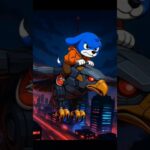 SATO has mounted the Transformer Eagle.(satothedog meme) #anime #doge #memecrypto #nft #base