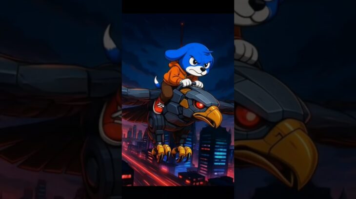 SATO has mounted the Transformer Eagle.(satothedog meme) #anime #doge #memecrypto #nft #base