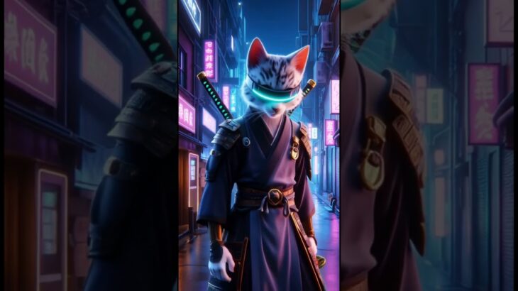 SamuraiCats Video NFT 🐱⚔️  Legendary Feline Warriors  Rare Digital Art Collectible