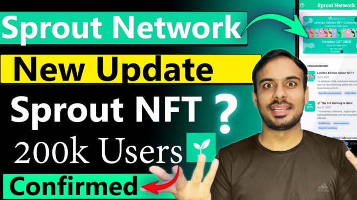 Sprout Network NFT | Sprout Network New Update | Sprout Network Mining | Sprout Coin Listing🌱😮