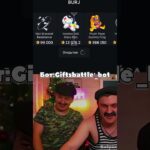 Батёк выиграл… Промик: Telegram50stars | крутил на giftsbattle #батек #shorts #nft
