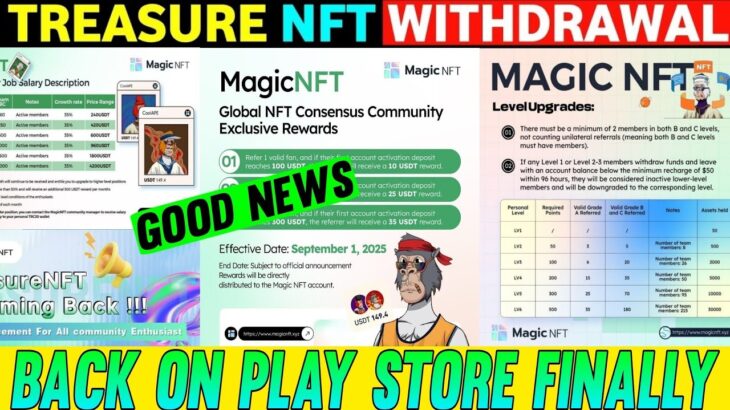 Treasure Fun Breaking News 🔥| Treasure New Update Today | Treasure NFT Withdrawal | TUFT Price