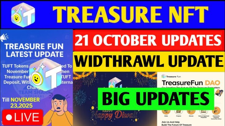 Treasure NFT Finally ComeBack 🤯 | Treasure FUN New Update Today | Treasure Nft Withdrawal Update