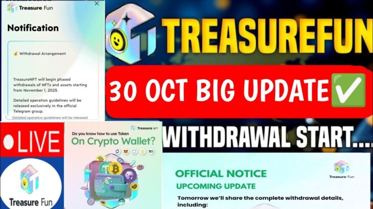 Treasure NFT New Update Today | Treasure FUN New Update Today | Treasure Nft Withdrawal