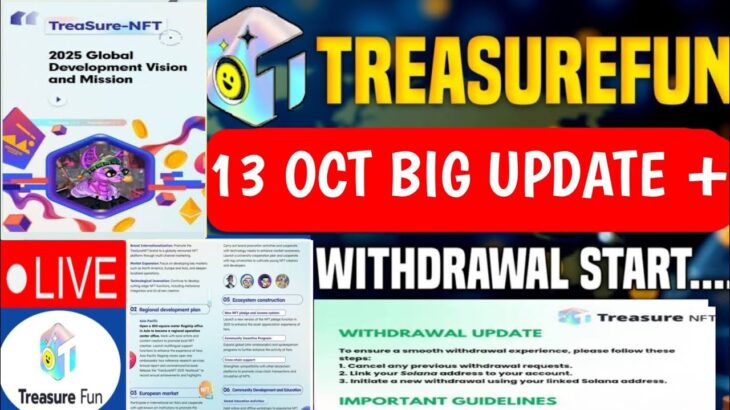 Treasure NFT New Update Today | Treasure FUN New Update Today | Treasure Nft Withdrawal