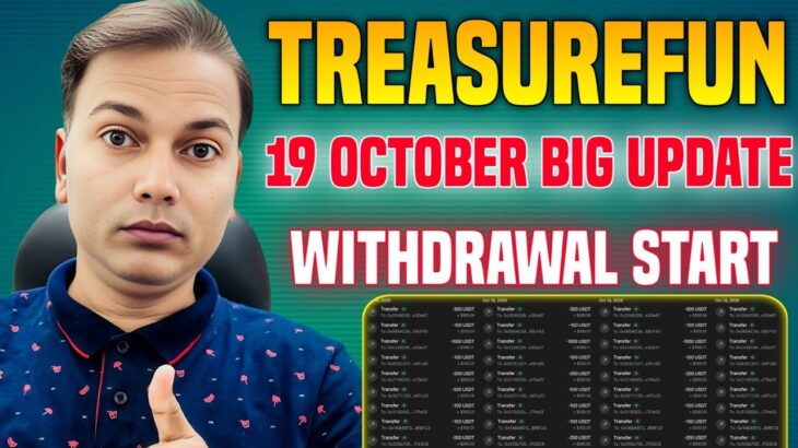 Treasure NFT New Update//Treasurefun New Update Today//withdrawal start//इंतजार खत्म!!