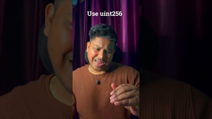 Use uint256 – Solidity #solidity #web3 #web3development #smartcontracts #ai #aiagent #nft #coding