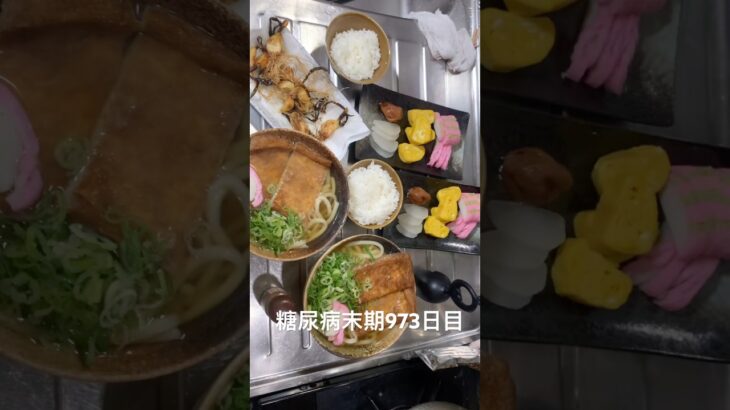 うどんライスW糖質定食ではおちーな 糖尿病全食事記録973日目