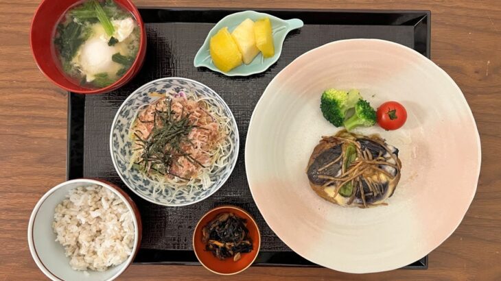 【糖尿病の食事】ナスの味噌味ハンバーグ&卵とほうれん草の味噌汁。深刻な病気の方のYouTubeに思うこと