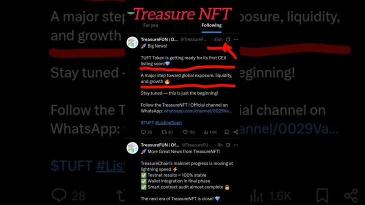 treasure NFT new update Blockchain