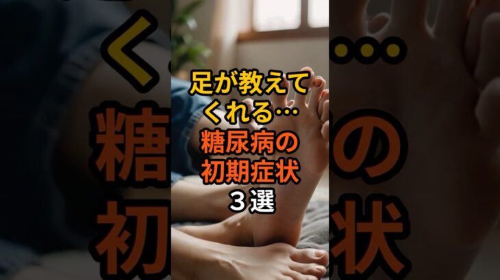 足が教えてくれる…糖尿病の初期症状３選   #雑学 #健康 #健康生活 #病気 #医療 #予防