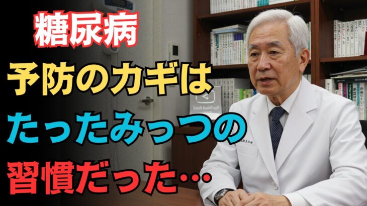 【最新研究】糖尿病リスクが”大きく下がる”３つの生活習慣とは？医師も注目する予防の新常識