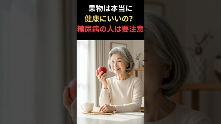 果物は健康にいい？実は“糖尿病の人”が注意すべき落とし穴 #糖尿病 #果物 #健康 #シニア健康 #血糖値 #食べ方 #健康習慣 #日本の健康 #高齢者の食事 #生活習慣病 #健康チャンネル