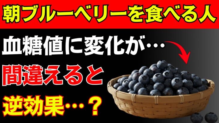 ブルーベリーの毎日の習慣が血糖値に影響を…【糖尿病・肥満・ダイエット・朝食】
