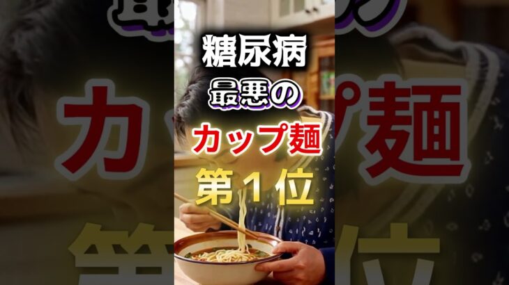 【一位はみんな大好き◎◎⁉】糖尿病になりやすい最悪のカップ麺 #健康 #雑学 #開運 #知恵 #医学 #名言