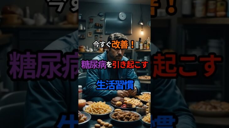 【まだ助かる!!】糖尿病になりやすい習慣！今すぐ見直すべき生活習慣とは？#糖尿病予防 #生活習慣病 #健康管理 #運動不足 #糖質制限