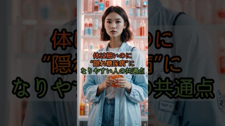 体は細いのに“隠れ糖尿病”になりやすい人の共通点 #雑学