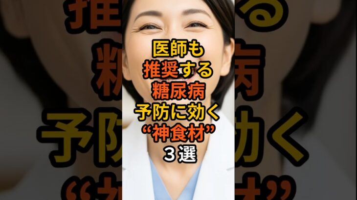 医師も推奨する糖尿病予防に効く“神食材”３選　#雑学 #健康 #健康生活 #病気 #医療 #予防