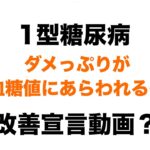 【１型糖尿病】ダメっぷりが血糖値にあらわれる～改善宣言動画？～