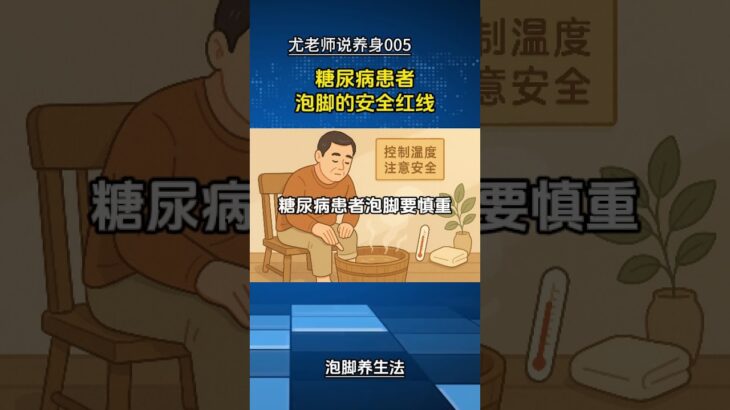 尤老师说养身/糖尿病患者泡脚的安全红线   #尤老师说养身   #泡脚   #糖尿病
