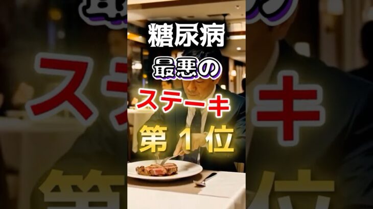 【1位は◎◎ステーキ⁉】糖尿病になりやすい最悪のステーキ #健康 #雑学 #開運 #知恵 #医学 #名言