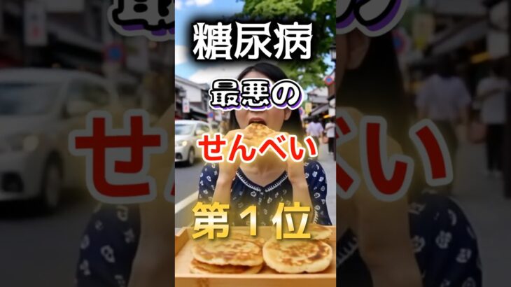 【 1位は甘いものじゃない!?】糖尿病になりやすい最悪のせんべい　#健康 #雑学 #開運 #知恵 #医学 #名言