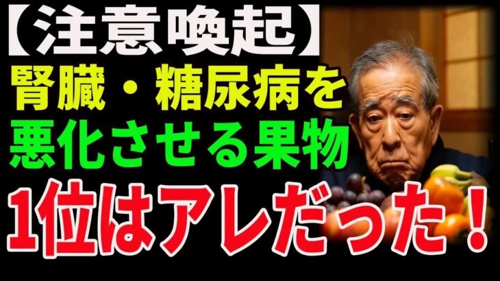 【注意喚起】腎臓・糖尿病を悪化させる果物、1位はアレだった！｜高齢者必見｜老後の健康｜健康長寿｜食事の知恵｜オーディオブック｜老後の備え