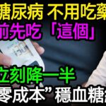逆轉糖尿病，不用吃藥！醫師：吃飯前先吃「這個」，血糖立刻降一半！醫師分享2個「零成本」穩血糖絕招！#血糖 #糖尿病 #胰島素阻抗