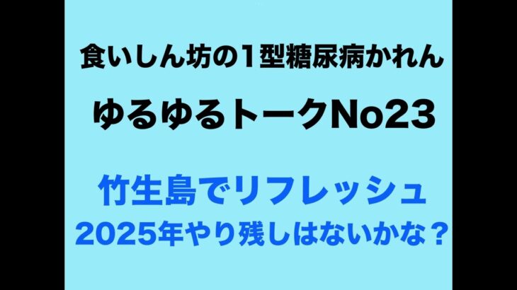 【１型糖尿病】竹生島でリフレッシュ～2025年やり残したことはありませんか？