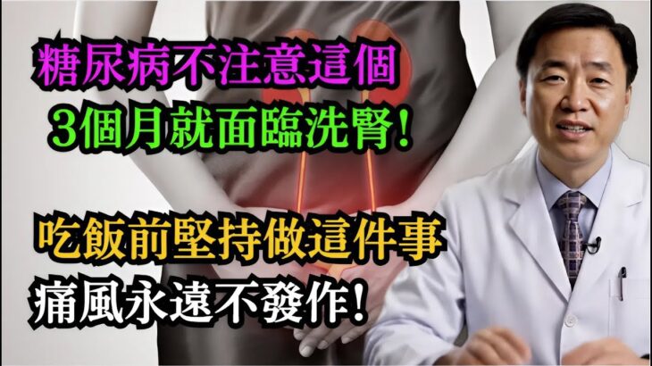 糖尿病不注意這個，3個月就面臨洗腎！吃飯前堅持做這件事，痛風永遠不發作！5大食物快速降尿酸！#痛風 #高尿酸 #洗腎 #樂享養生