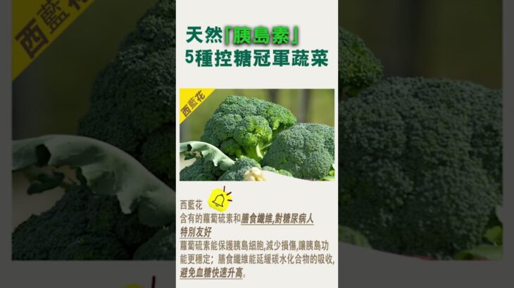 天然「胰島素」5種控糖冠軍蔬菜#糖尿病 #高血糖 #血糖 #腎病