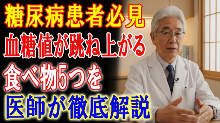 糖尿病患者必見｜血糖値が跳ね上がる食べ物5つを医師が徹底解説