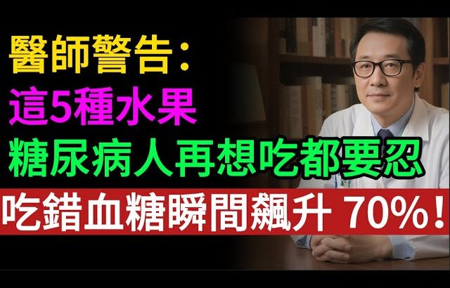 糖尿病人注意！這 5 種「健康水果」其實是升糖炸彈！吃錯血糖瞬間飆升 70%，很多人還天天在吃！