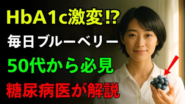 【50代以降】ブルーベリー毎日食べたらHbA1cに衝撃！？糖尿病専門医が解説