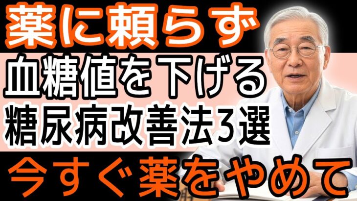 [衝撃真実] 60歳からの糖尿病を根本改善！医師が教える薬に頼らない血糖コントロール3つの秘訣