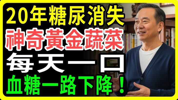 只要台幣60元！醫師公開逆轉糖尿病的4種蔬菜，血糖竟降到80，效果讓醫生都驚呆