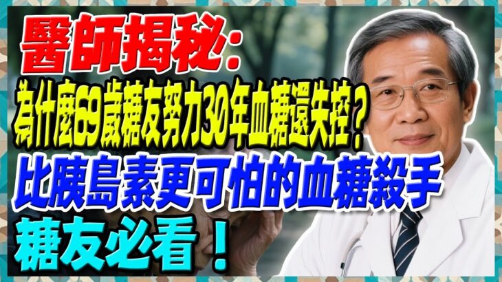 醫師公開糖尿病最大秘密！為什麼69歲糖友努力30年血糖還失控？比胰島素更可怕的血糖殺手，糖友必看！【陳志明醫師】#糖尿病 #血糖控制 #陳志明醫師 #台灣糖尿病 #長者健康 #胰島素 #血糖管理