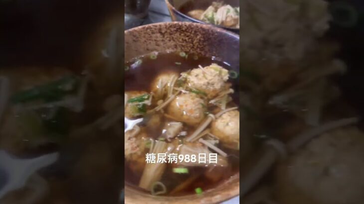 揚げ豆腐とツミレ団子食べた 糖尿病全食事記録988日目